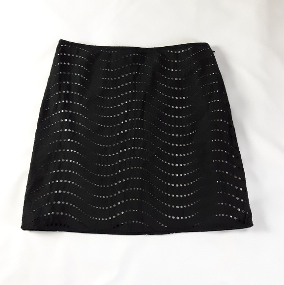 Ann Taylor Dresses & Skirts - Ann Taylor Black Overlay skirt